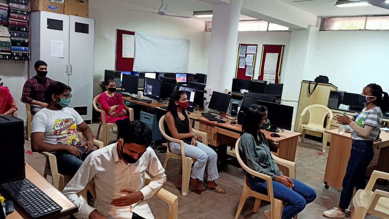 Computer Education program for the visually challenged of NAB