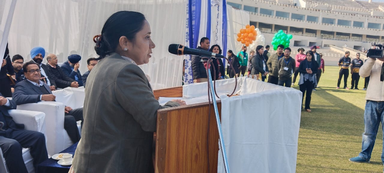 Dr. Baljit Kaur inaugurated the PCA Stadium, Mullanpur, Punjab, during the 31st January cere