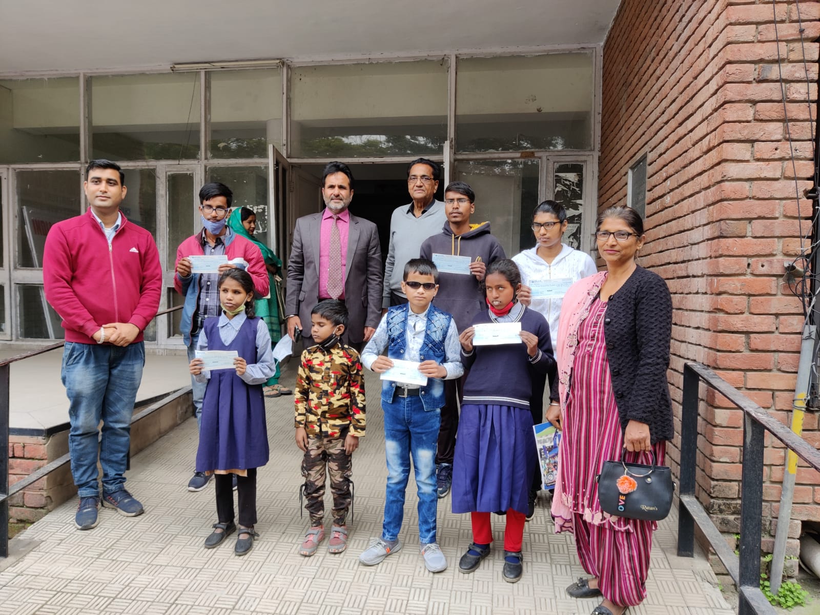 NAB Chandigarh thanks Caring Hands for scholarships supporting visually challenged students’ education.