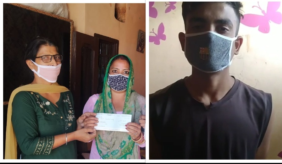 NAB Chandigarh thanks Parag, Chandrani, and Aarsh for pandemic scholarships.