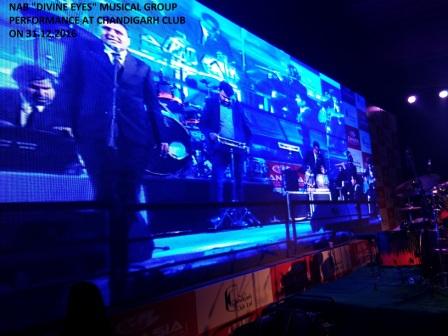 NAB DIVINE EYES MUSICAL GROUP PERFORMING AT CHANDIGARH CLUB ON 31.12.2016