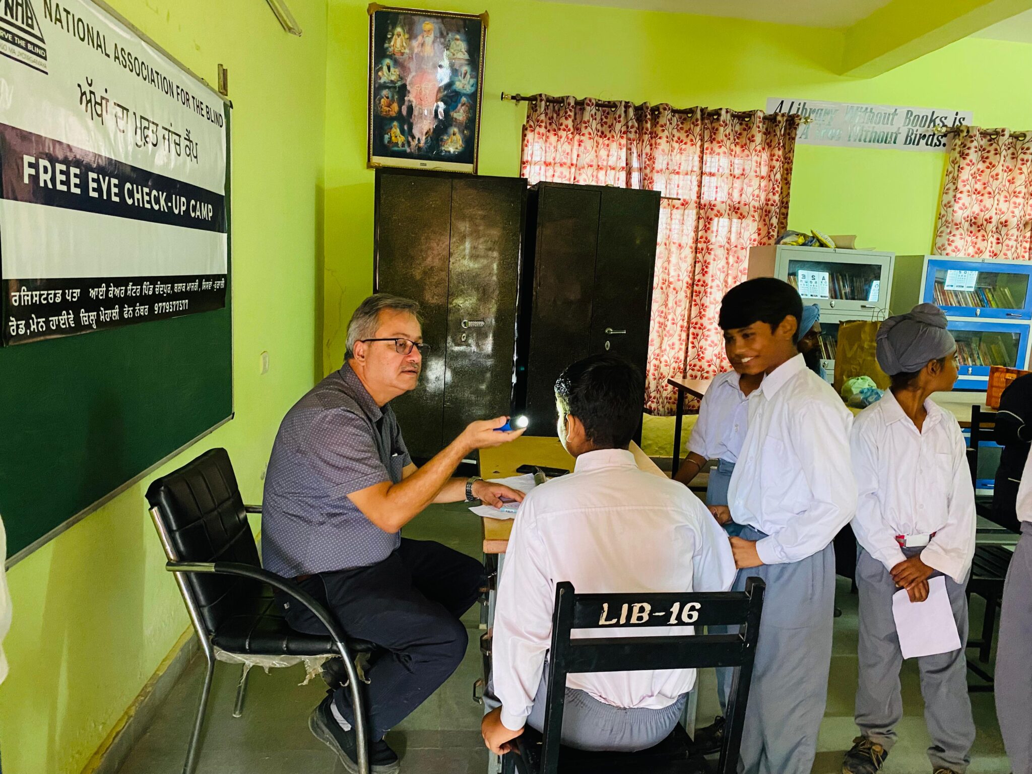 NAB under its Clear Vision Punjab program had undertaken to arrange Free eye check-up camps in District Mohali