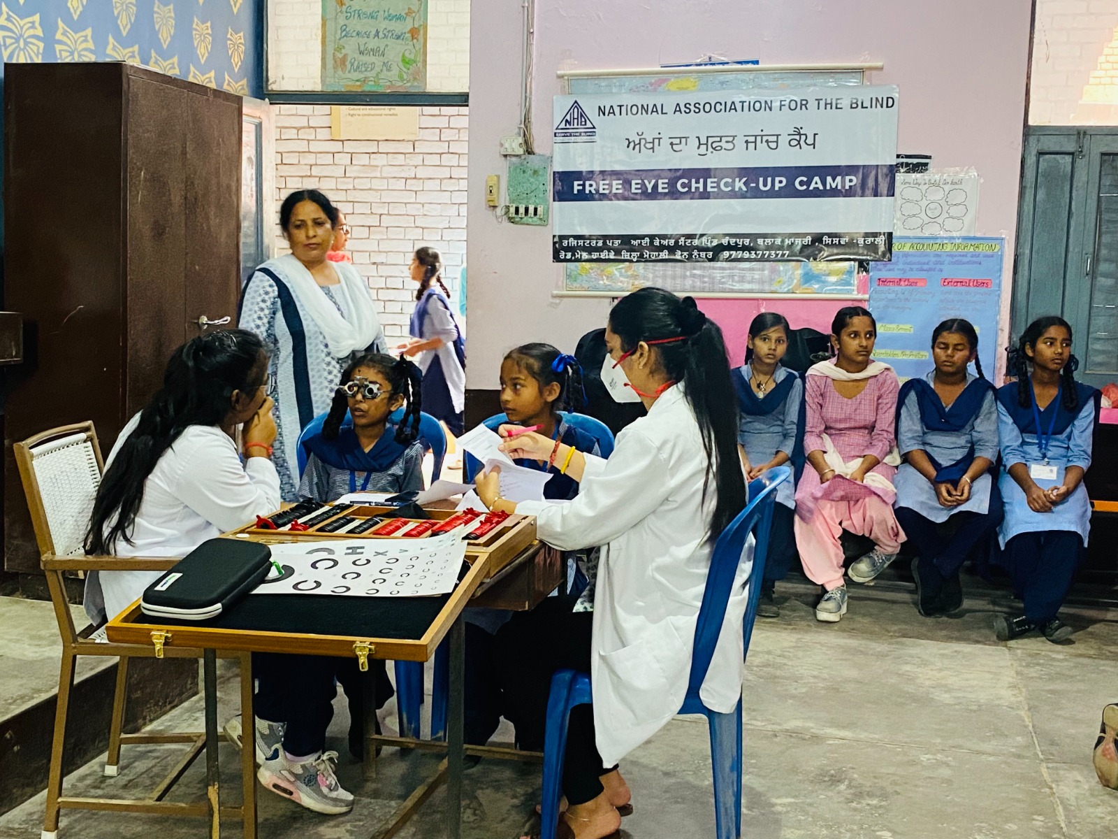 NAB under its Clear Vision Punjab program had undertaken to arrange Free eye check-up camps in District Mohali