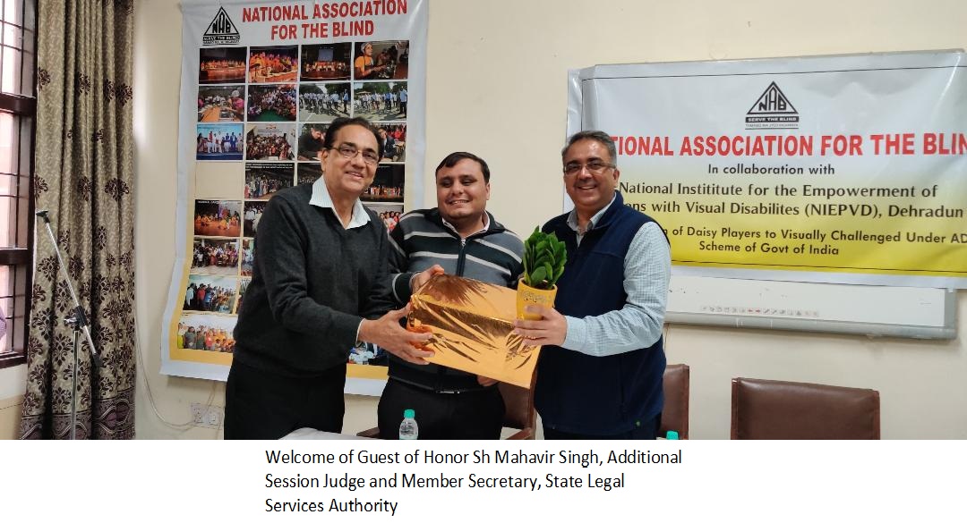 Welcome of Guest of Honor Sh Mahavir Singh, Additional Session Judge and Member Secretary, State Legal Services Authority